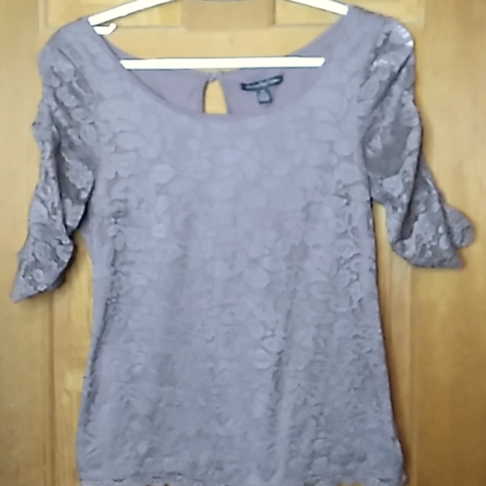 American Eagle size small purple lace top